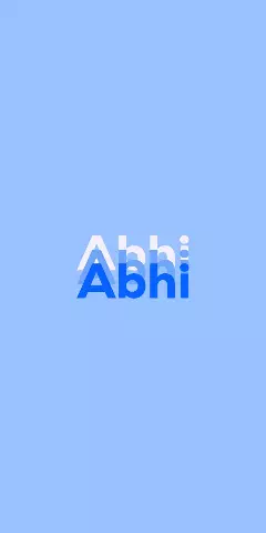 Abhi Name Wallpaper