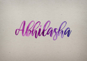 Abhilasha Watercolor Name DP