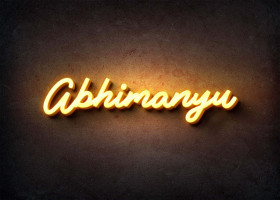 Glow Name Profile Picture for Abhimanyu