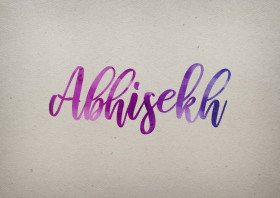 Abhisekh Watercolor Name DP