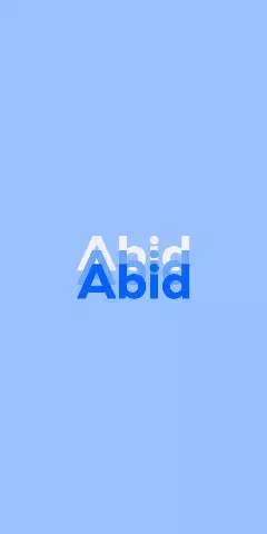 Name DP: Abid
