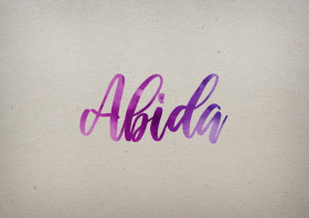 Abida Watercolor Name DP