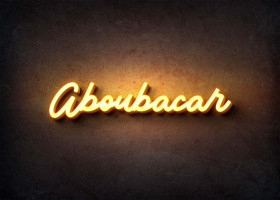 Glow Name Profile Picture for Aboubacar