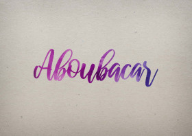 Aboubacar Watercolor Name DP