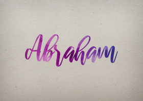 Abraham Watercolor Name DP