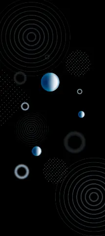 Abstract Patterns Amoled Wallpaper with Blue, Circle & Pattern