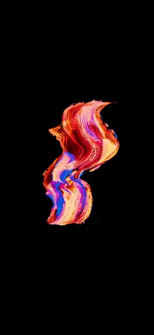 Abstract Patterns Amoled Wallpaper with Font, Flame & Graphics
