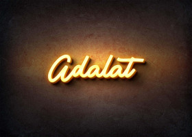 Glow Name Profile Picture for Adalat