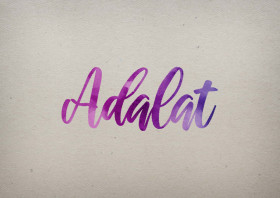 Adalat Watercolor Name DP