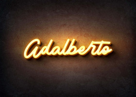 Glow Name Profile Picture for Adalberto