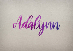 Adalynn Watercolor Name DP