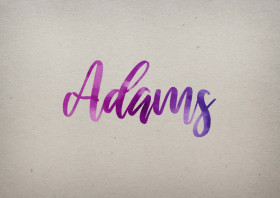 Adams Watercolor Name DP