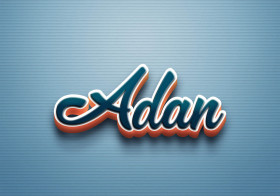 Cursive Name DP: Adan