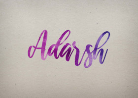 Adarsh Watercolor Name DP