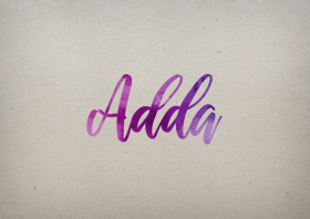 Adda Watercolor Name DP