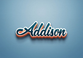 Cursive Name DP: Addison