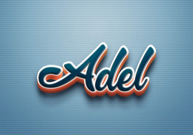 Cursive Name DP: Adel