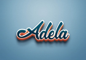 Cursive Name DP: Adela