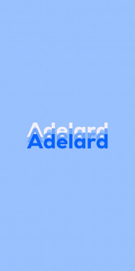 Name DP: Adelard