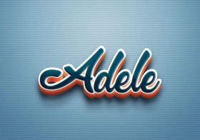 Cursive Name DP: Adele