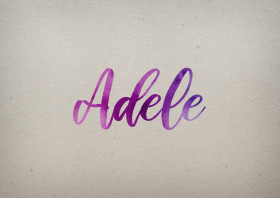 Adele Watercolor Name DP