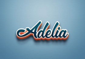Cursive Name DP: Adelia