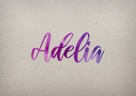 Adelia Watercolor Name DP