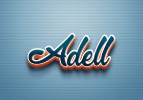 Cursive Name DP: Adell