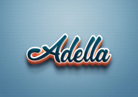Cursive Name DP: Adella