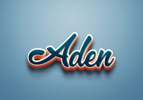 Cursive Name DP: Aden