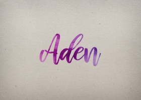 Aden Watercolor Name DP