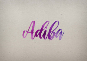 Adiba Watercolor Name DP