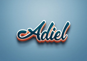 Cursive Name DP: Adiel