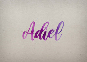 Adiel Watercolor Name DP