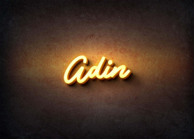 Glow Name Profile Picture for Adin
