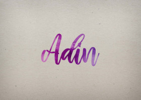 Adin Watercolor Name DP