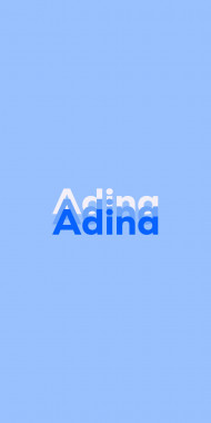 Name DP: Adina