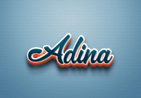 Cursive Name DP: Adina