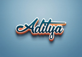 Cursive Name DP: Aditya