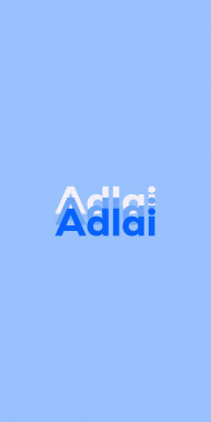 Name DP: Adlai