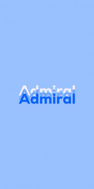Name DP: Admiral