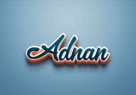 Cursive Name DP: Adnan