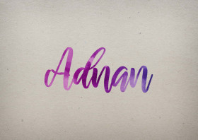 Adnan Watercolor Name DP