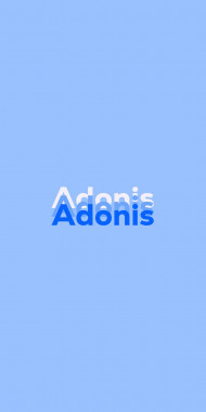 Name DP: Adonis
