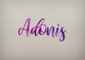 Adonis Watercolor Name DP