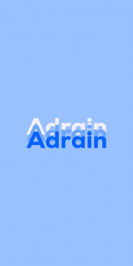 Name DP: Adrain