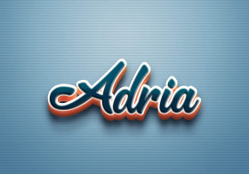 Cursive Name DP: Adria