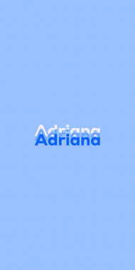 Name DP: Adriana