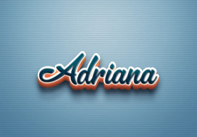 Cursive Name DP: Adriana