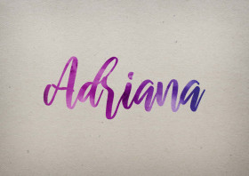 Adriana Watercolor Name DP